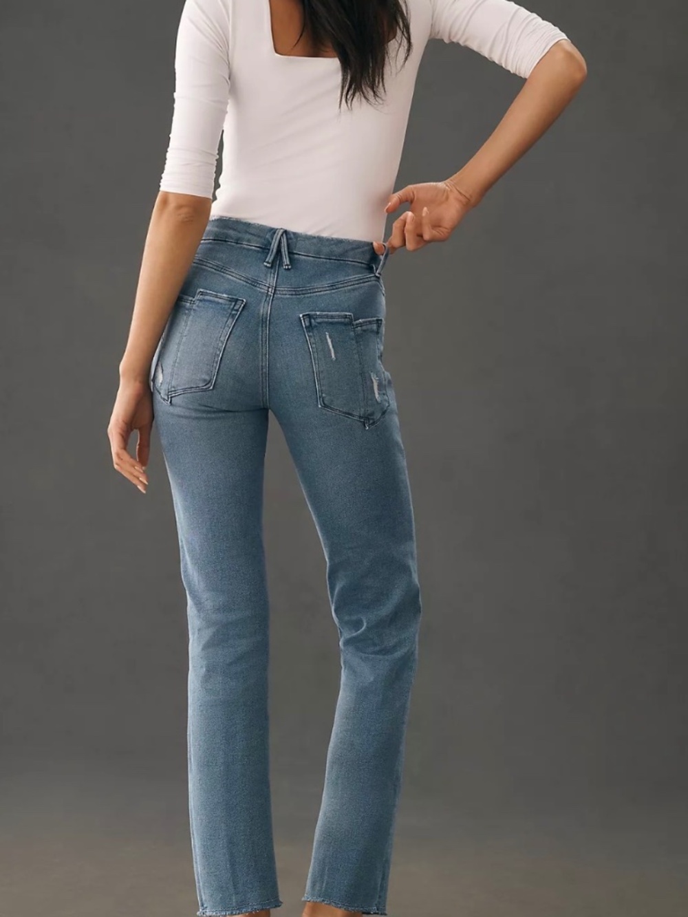 Good American Good Straight High-Rise Jeans Size 8/29